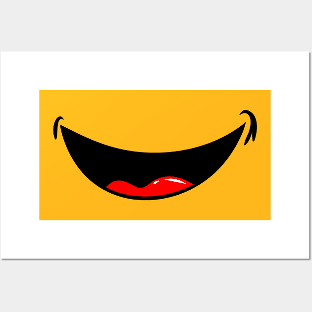 Smile Emotion Emoticon Face Wall Art by Shirtbubble